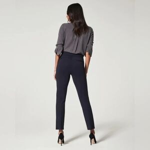 Spanx The Perfect Pant Leggings Size XL Petite Blue 20254Q Straight Leg Ponte